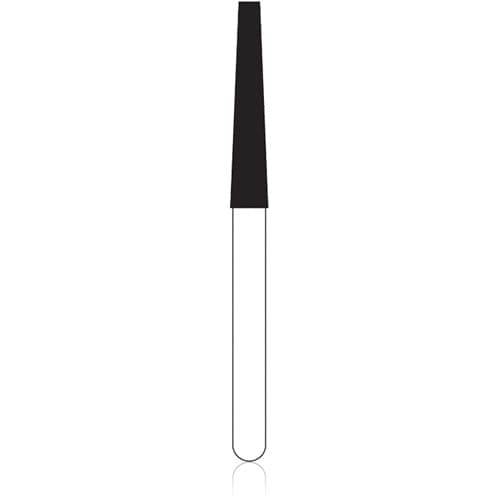 NTI Diamond Bur, FG, Medium Grit, Flat End Taper, #848-018, 1.8 mm Diameter, 10.0 mm Length, Gray Ring, 5/Pkg, M848-018 thumbnail 5