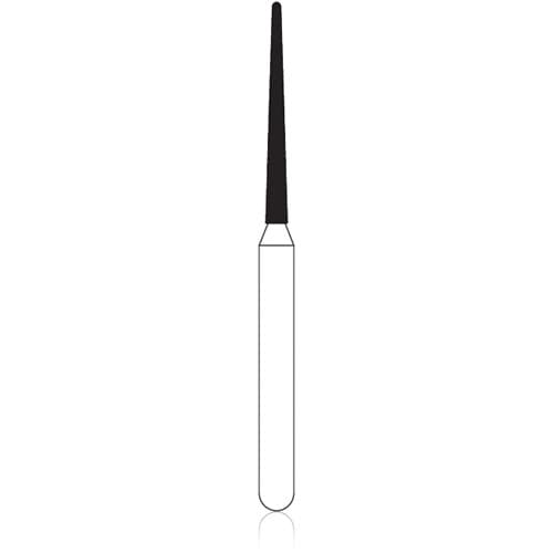NTI FG Diamond Bur, Medium Grit, Round End Taper, #850-010 (M850-010), Friction Grip, 1.0 mm Diameter, 10.0 mm Length, 5/Pack thumbnail 4