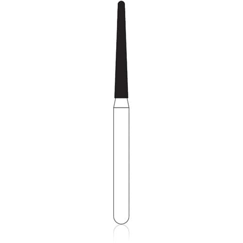 NTI Diamond Bur, FG, Taper Round End, # M850, 1.4 mm, Medium Grit, Gray, 5/Pk, M850-014 thumbnail 6