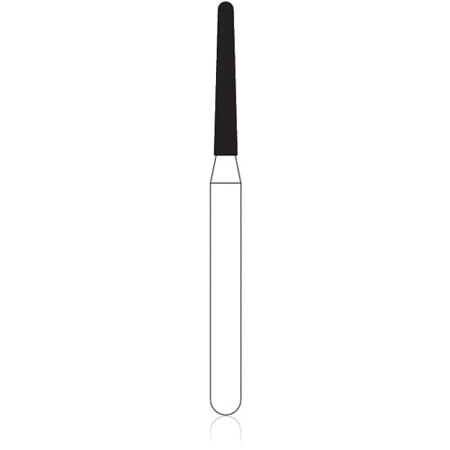 NTI Diamond Bur, FG, Taper Round End, # M856, 1.2 mm, Medium Grit, Gray, 5/Pk, M856-012 thumbnail 6