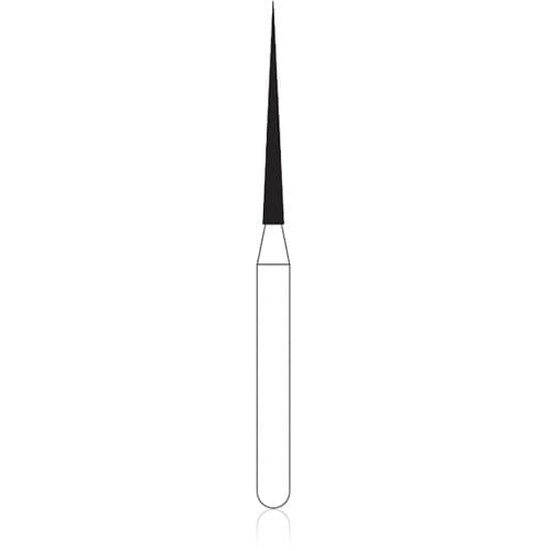 NTI Diamond Bur, FG, Long Needle, # M859L, 1.0 mm Diameter, Medium Grit, Gray Ring, 5/Pk, M859L-010 thumbnail 5