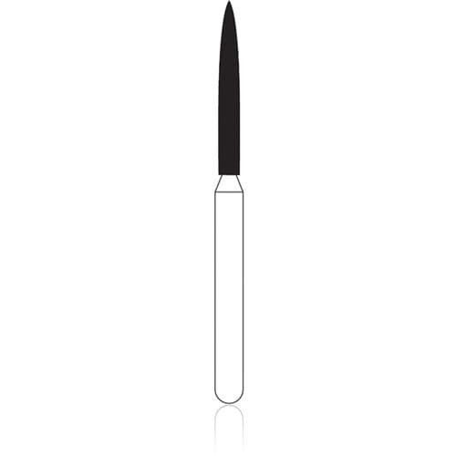 NTI® HP Diamonds - Medium - Flame, #M863-012, 1.2mm Diameter, 10.0mm Length thumbnail 5