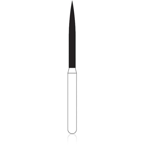 NTI Diamond Bur FG Medium Flame #M864-012, 1.2 mm Diameter, 12.0 mm Length, 5/Pkg thumbnail 4