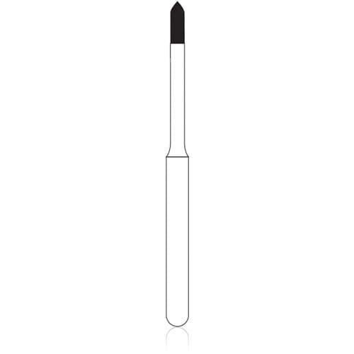 NTI FG Diamond Bur, Medium Grit, Beveled End Cylinder, 0.9 mm Diameter, 3.0 mm Length, Friction Grip, 5/Pkg, M875-009 thumbnail 4