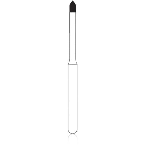 NTI Diamond Bur, Medium Grit, Beveled Cylinder, Friction Grip, #M877-009, 0.9 mm Diameter x 6.0 mm, 5/Pack thumbnail 4
