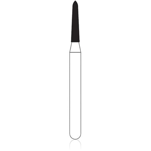 NTI Diamond Bur FG Medium Grit Curettage, Cone Bevel End, #879K-012 (M879K-012), 1.2 mm Diameter, 10.0 mm Length, 5/Pack thumbnail 4