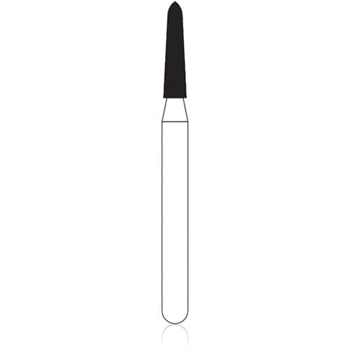 NTI Diamond Bur FG Medium Curettage, Cone Bevel End, #879K-014 (M879K-014), 1.4 mm Diameter, 10.0 mm Length, 5/Pack thumbnail 4