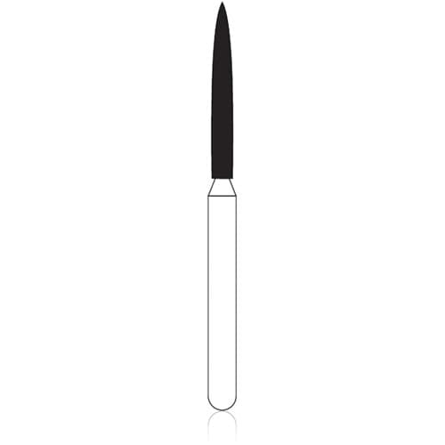 NTI Diamond Bur FG Medium Beveled Cylinder #886-012, 1.2 mm Diameter, 10.0 mm Length, 5/Pkg thumbnail 4
