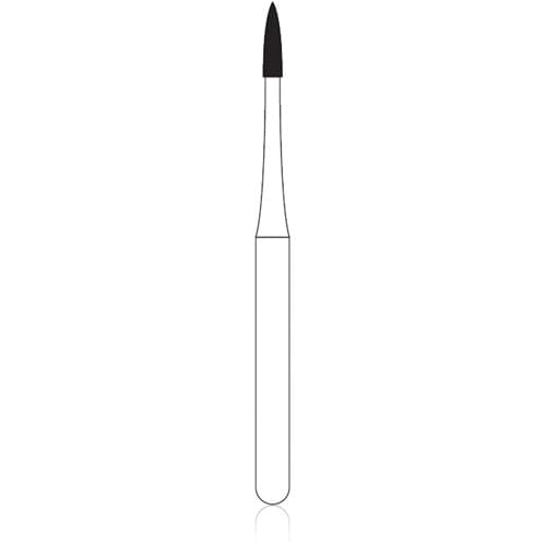 NTI Diamond Bur, FG, Flame, # M889, 0.9 mm, Medium Grit, Gray Ring, 5/Pk, M889-009 thumbnail 5