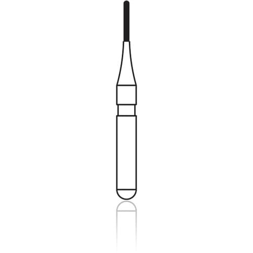 NTI nano/prep Diamond Bur, FG, Fine, Round-End Cylinder, #N838L-007, 0.7 mm Diameter, 3.5 mm Length, 5/Pkg thumbnail 4
