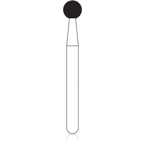 NTI FG Diamond Bur, Super Coarse, Round, #801-025, 2.5 mm Head, Friction Grip, 5/Pack thumbnail 4