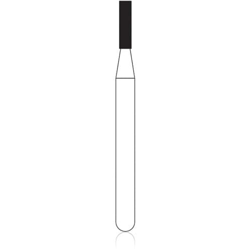 NTI Diamond Bur, FG, Flat End Cylinder, #835, 1.0 mm Diameter, 4.0 mm Length, Super Coarse, Black, 5/Pk, SC835-010 thumbnail 10