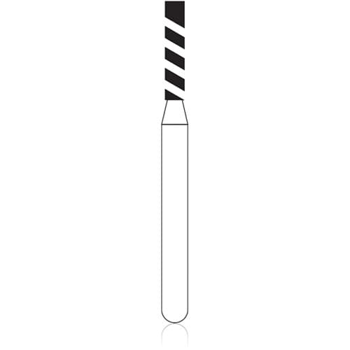 NTI Turbo Diamond Bur, Super Coarse, Flat End Cylinder, FG, 1.2 mm Diameter, 5/Pk, SC836-T-012 thumbnail 5