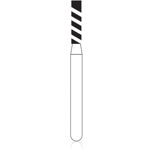 NTI Turbo Diamond Bur, FG, Super Coarse, Flat End Cylinder, 836-T-014, 5/Pk thumbnail 4