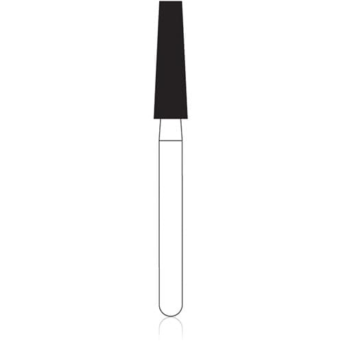 NTI Diamond Bur FG Super Coarse Flat End Taper #848-023, 2.3 mm Diameter, 10.0 mm Length, 5/Pack, SC848-023 thumbnail 4