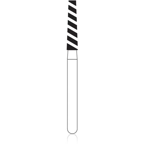 NTI Turbo Diamond Bur, Super Coarse, Flat End Taper, Friction Grip, 1.8 mm Diameter, 10.0 mm Length, Black Ring, 5/Pk, SC848-T-018 thumbnail 5
