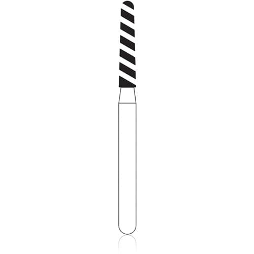 NTI Turbo Diamond Bur, FG, Super Coarse, Round End Taper, #856-016, 1.6 mm, Black, 5/Pk, SC856-T-016 thumbnail 6