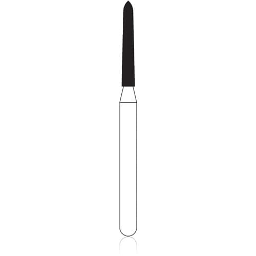NTI Diamond Bur, FG, Curettage, Super Coarse, Black Ring, 1.2 mm Diameter, 8.0 mm Length, 5/Pk, SC878K-012 thumbnail 5