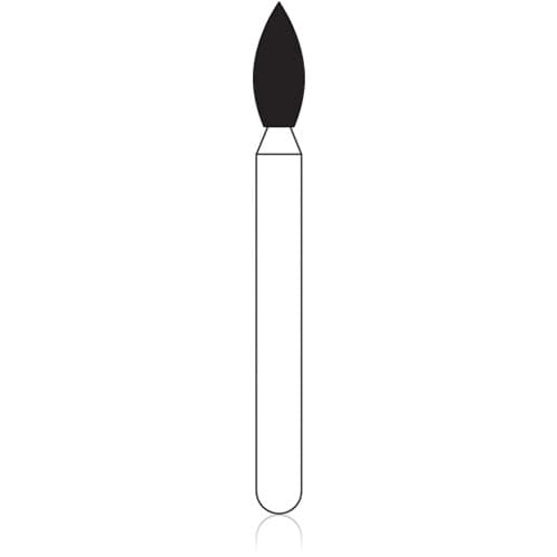 NTI FG Diamond Bur, Super Fine, Needle Shape, #859-018 (SF859-018), Friction Grip, 1.8 mm Diameter, 10.0 mm Length, 5/Pack thumbnail 4