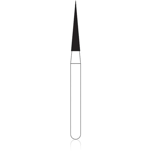 NTI Diamond Bur FG Ultra Fine Needle #858-014 (UF858-014), 1.4 mm Diameter, 8.0 mm Length, 5/Pack thumbnail 4