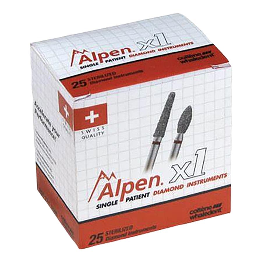 Alpen x1 Single-Use Diamond Bur, FG, #811-033SC, Occlusal Reduction, Super Coarse, Black, 25/Pk, X811SC033 thumbnail 12