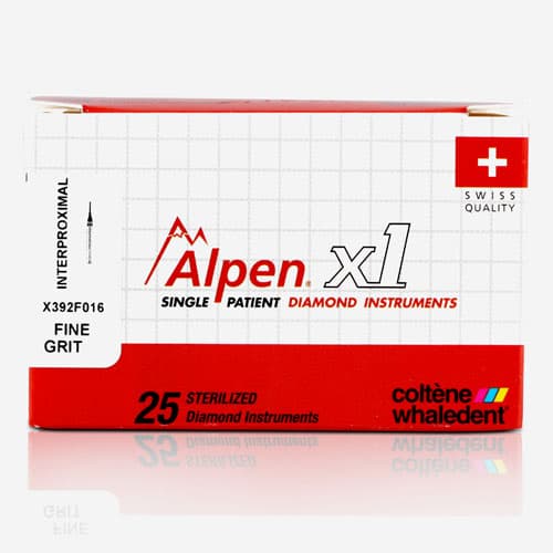 Alpen x1 Single-Use Diamond Bur, FG, Fine Grit, Flat End Taper, #847-016, 1.6 mm Diameter, 8.0 mm Length, 25/Pk, X847F016 thumbnail 4