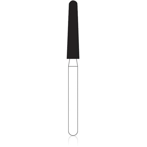 Kerr Zir-Cut Diamond Bur, HP, Taper Round End, Blue Ring, #Z856-023, 2.3 mm Diameter, 10.0 mm Length, Single Bur thumbnail 3