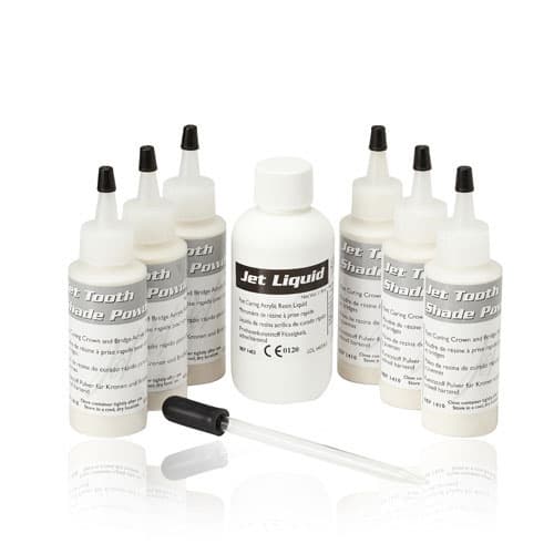 Lang Dental Jet Tooth Shade Self-Curing Acrylic Kit, 6/1 (6 x 45g Powder, 118ml Liquid), 1493R thumbnail 10