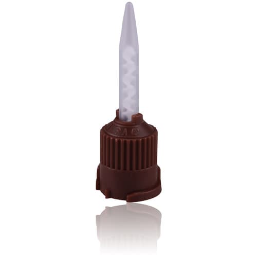 Dental City T-Style Cement Mixing Tips, Brown, 1:1 Ratio, Pointed, 25/Bag, VP-8140T - Dental City - Brown T-Style Cement Mixing Tips 1:1 25/Bag - Image 1