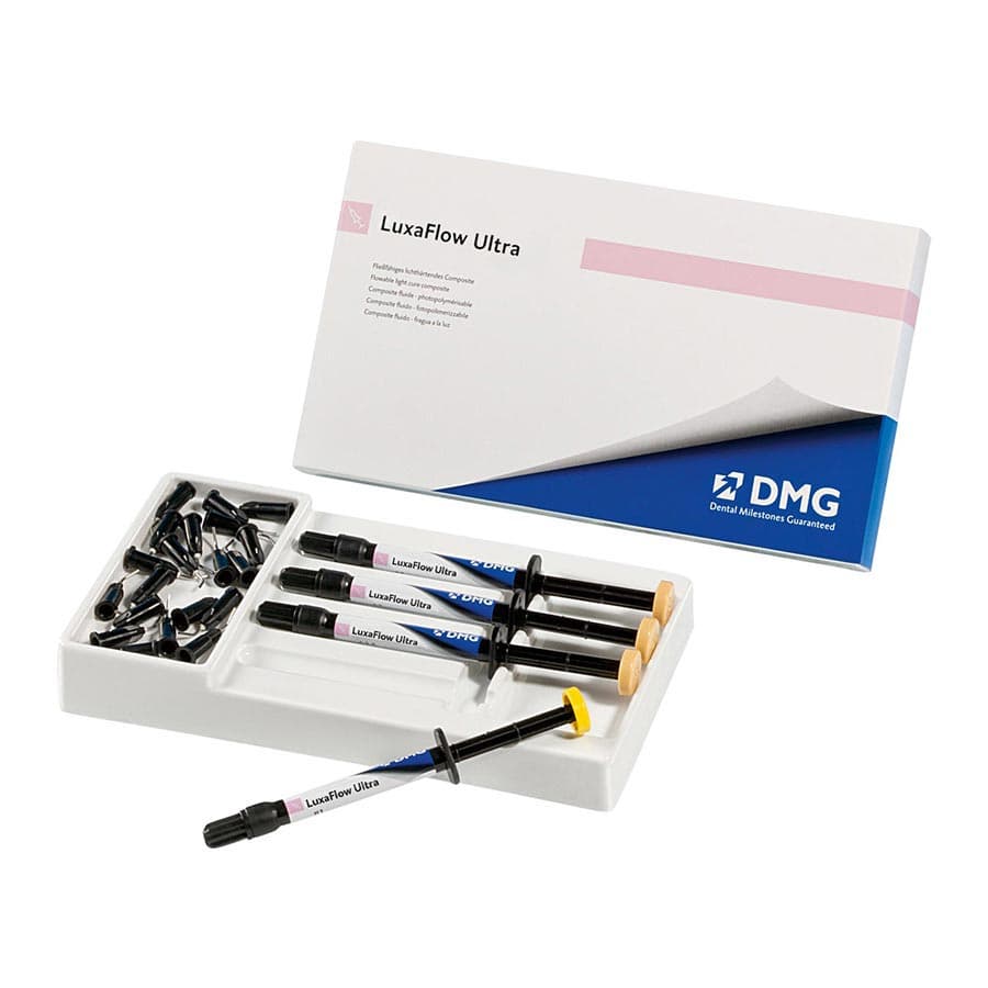 LuxaFlow Ultra Intro Kit, Flowable Light-Cure Provisional Add-On Resin, 4 x 1.5 g Syringes (A1, A2, A3.5, B1) + 20 Tips, 224000 thumbnail 12