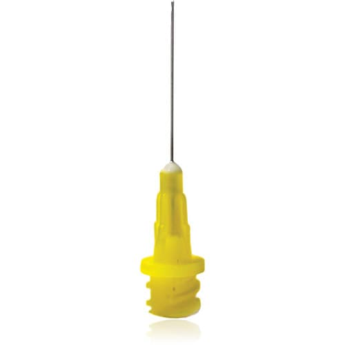Secure-Lock Vista-Probe Bendable Irrigating Tips, 27 Gauge, 1 Inch, Yellow, 80/Pack, 314627 - Secure-Lock Vista-Probe 1" Bendable Tips - Image 1