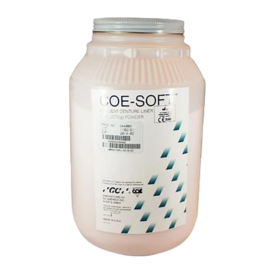 Coe-Soft Resilient Denture Reline Material, Self-Cure, Powder Refill, 5 lb Jar, Pink, 344004 thumbnail 8