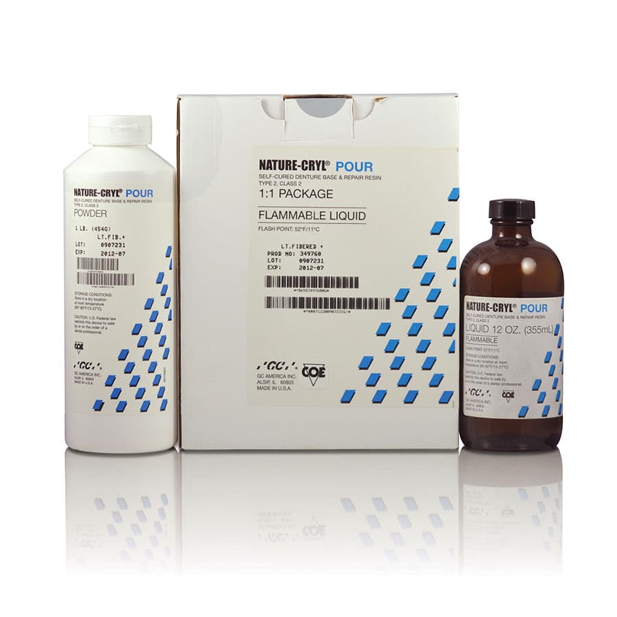 GC America Nature-Cryl Pour Denture Base & Repair Acrylic Resin Powder, COE-LOR Mild Shade, 5 lb (Refill) thumbnail 6