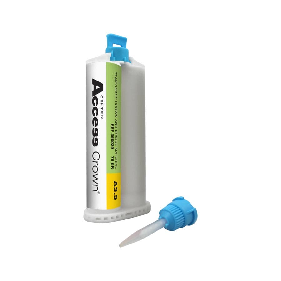 Access Crown® Temporary Crown and Bridge Material, Bis-Acryl, Shade A3, 76g Cartridge Refill with 10 SuperMixer™ Nozzles, 360030 thumbnail 14