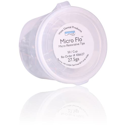 Vista Apex Micro-Flo Tips, 27.5 Gauge, Disposable Polyimide Pre-Bent Tips, Black, 50/Pack, #406627 thumbnail 2
