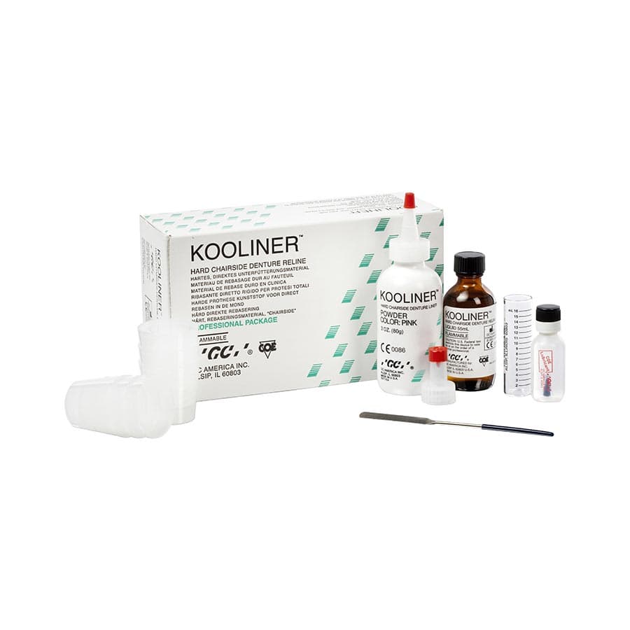 Kooliner Hard Denture Reline Material, Professional Package, 3 oz Powder & 2 oz Liquid with Accessories, Pink, 345001 thumbnail 18