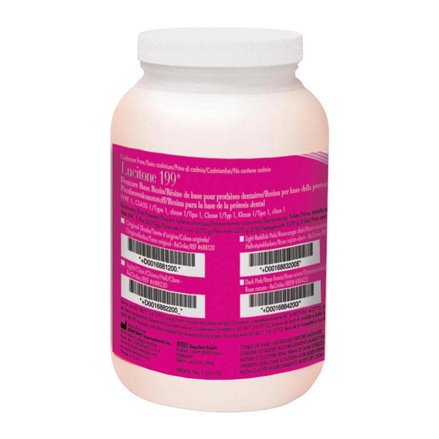 Lucitone 199 Denture Base Resin Powder, Original, 5 lb (108 Units), 688120 thumbnail 4