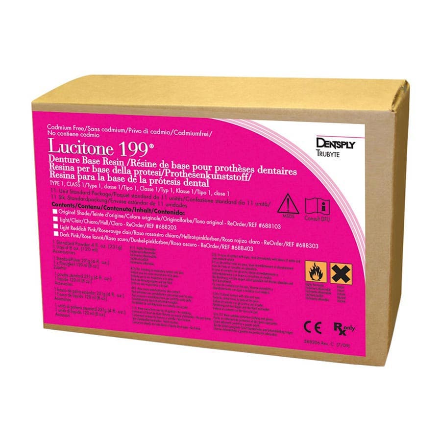 Lucitone 199 Denture Base Resin Kit, Light Pink, 11-Unit Package, Powder and Liquid, 231g/120ml thumbnail 13