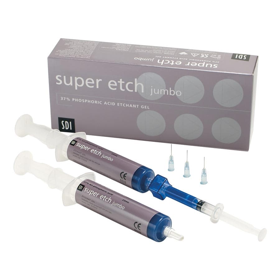 Super Etch Etching Gel, 37% Phosphoric Acid, Jumbo Syringe, 25 ml, High Viscosity, Blue, 2/Pk, 8100059 thumbnail 17