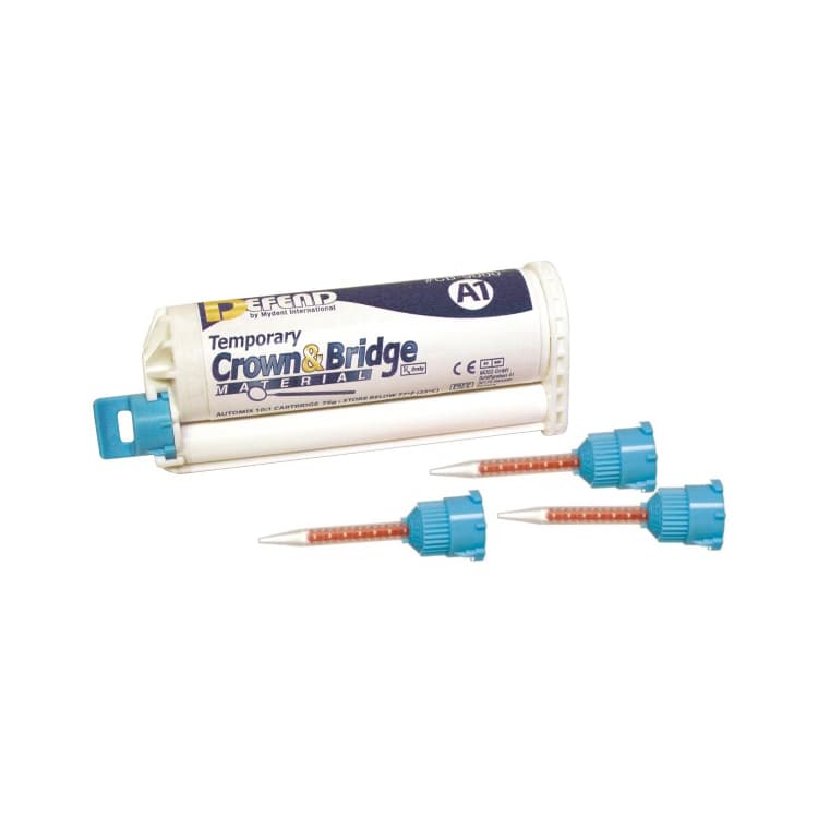 Defend Temporary Crown & Bridge Material, Bis-Acryl Composite, Shade A2, 76 g (50 mL) Cartridge, 10 Mixing Tips, CB-9001 thumbnail 9