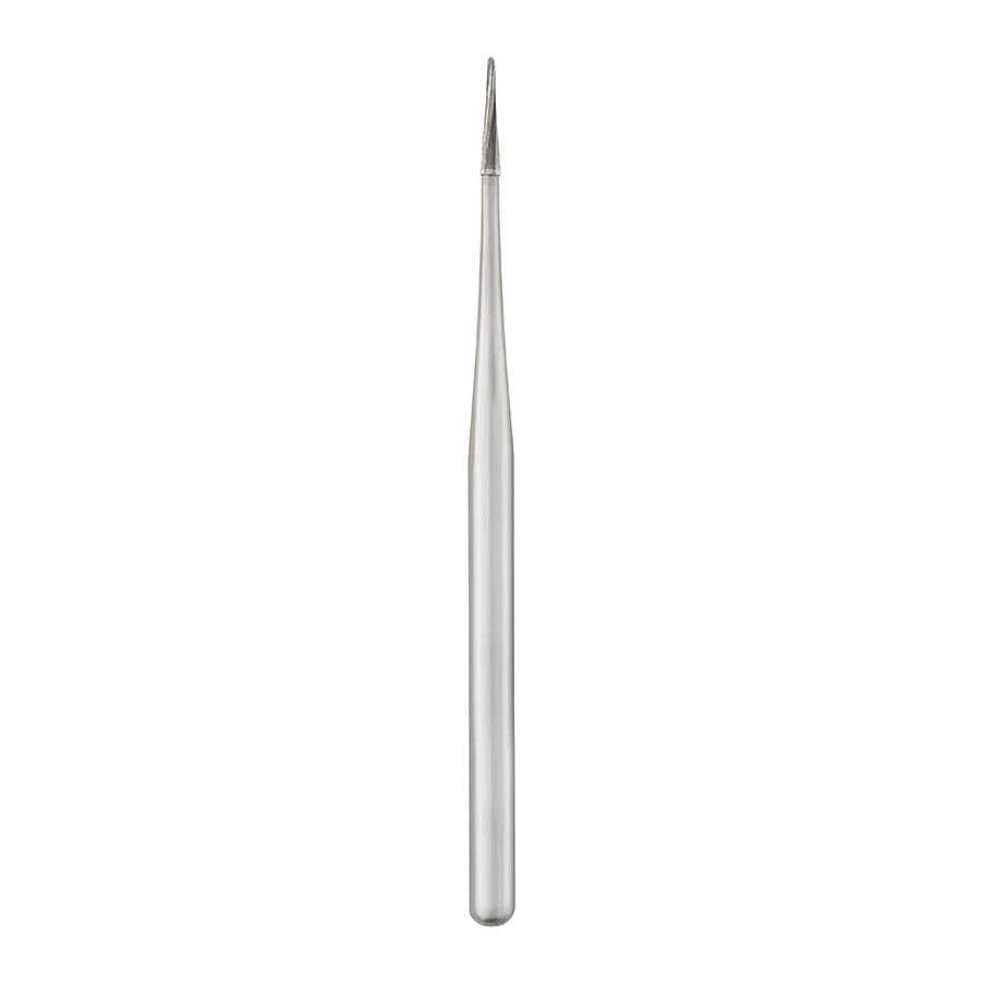 SS White EndoGuide EG4 FG Carbide Endodontic Bur, Tapered Fissure Round End, 0.3 mm Diameter, 3.5 mm Length, 5/Pack, #15029 thumbnail 4