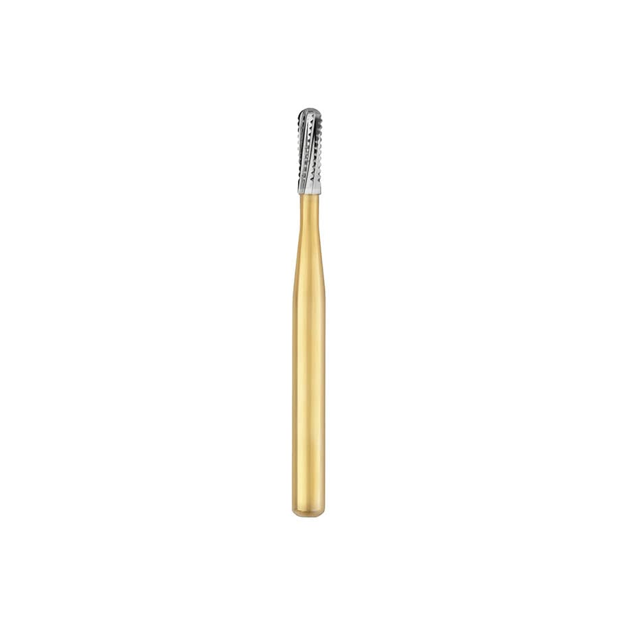 Great White Gold Series Carbide Bur, FG, Straight Fissure Round End Cross Cut, #GW2 (1558), 1.2 mm Diameter, 3.8 mm Head Length, 10/Pk, 15062 thumbnail 10