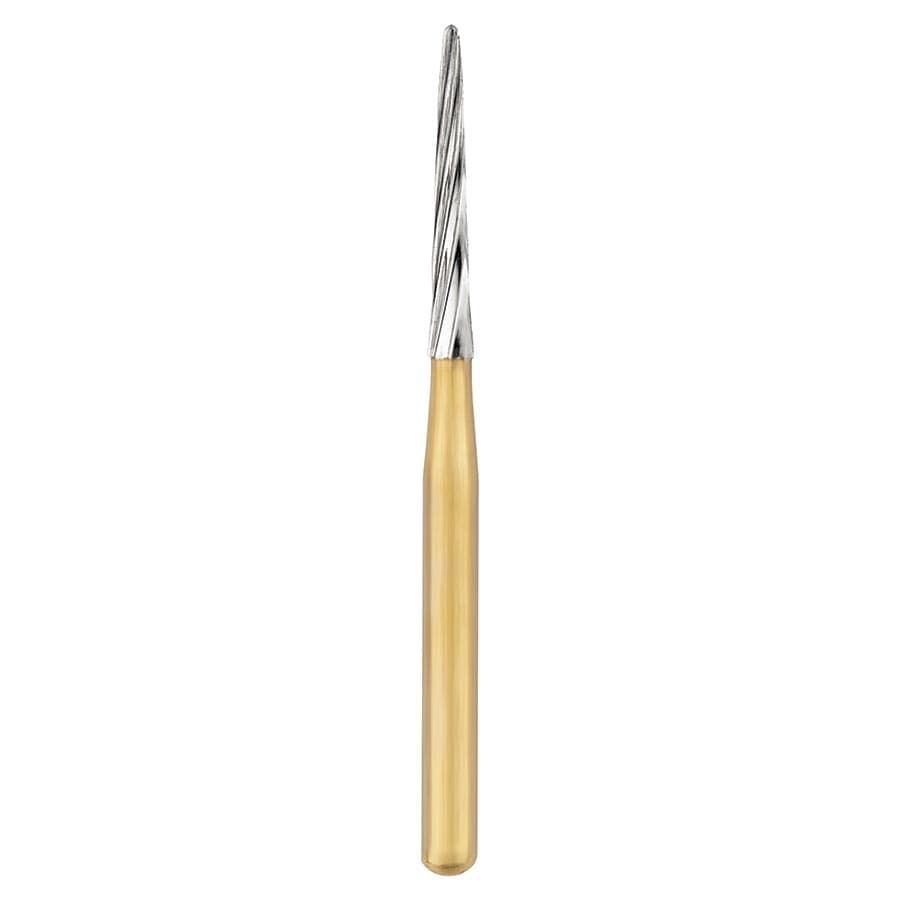 SS White Endo Safe End Endodontic Access Carbide Bur, FG, Tapered Fissure, Round Safe End, 1.4 mm Head Diameter, 0.5 mm Tip, 9 mm Head Length, 24 mm Shank, 5/Pkg, ESE-014 thumbnail 5