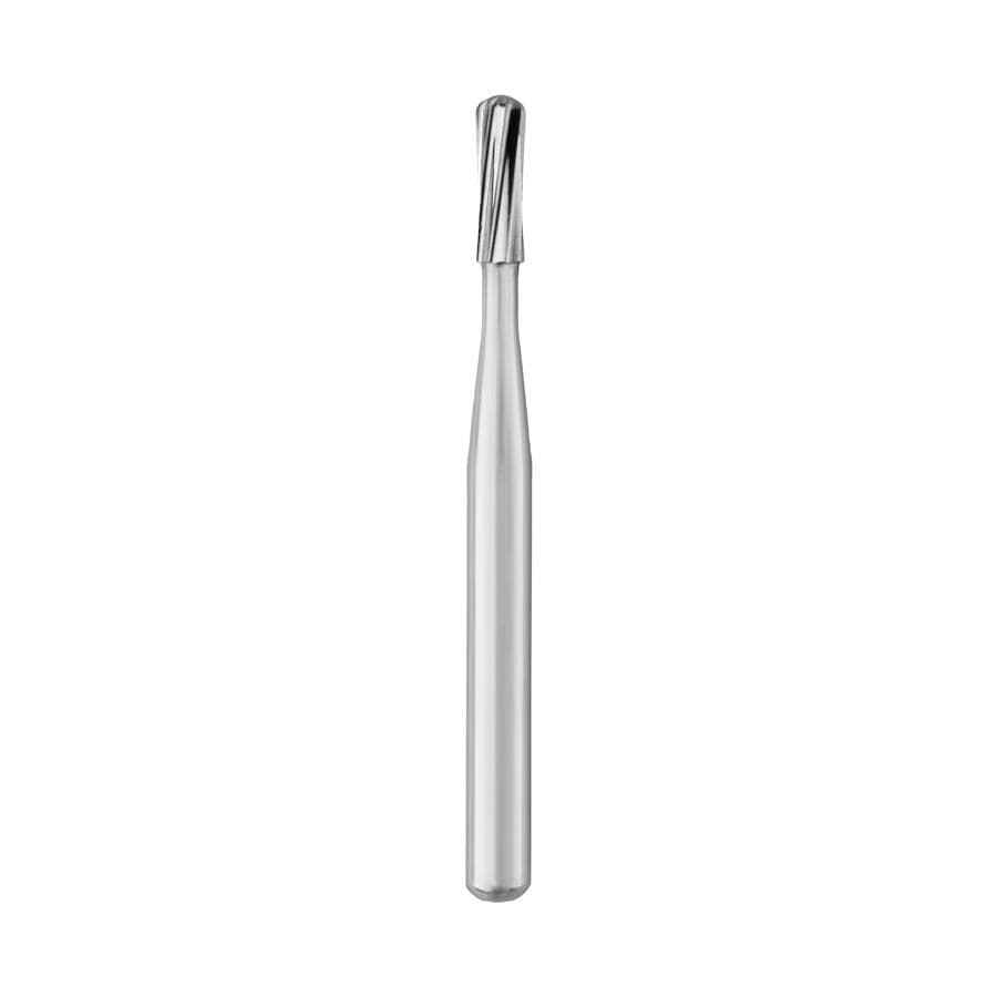 SS White FG #1158 Carbide Bur, Straight Fissure Round End, Plain, Friction Grip Short Shank, 1.2 mm Diameter, 3.8 mm Length, 10/Pkg thumbnail 4
