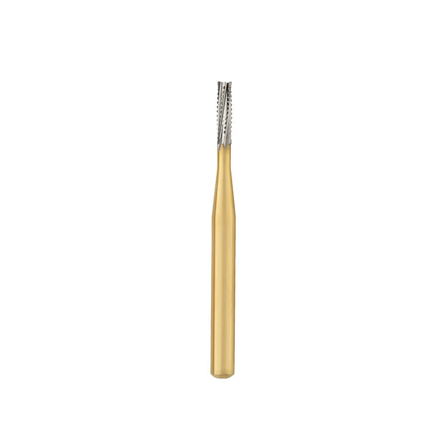 Great White Gold Series Carbide Bur, FG, Straight Cross Cut Fissure, #557, 10/Pk, 18218 thumbnail 11