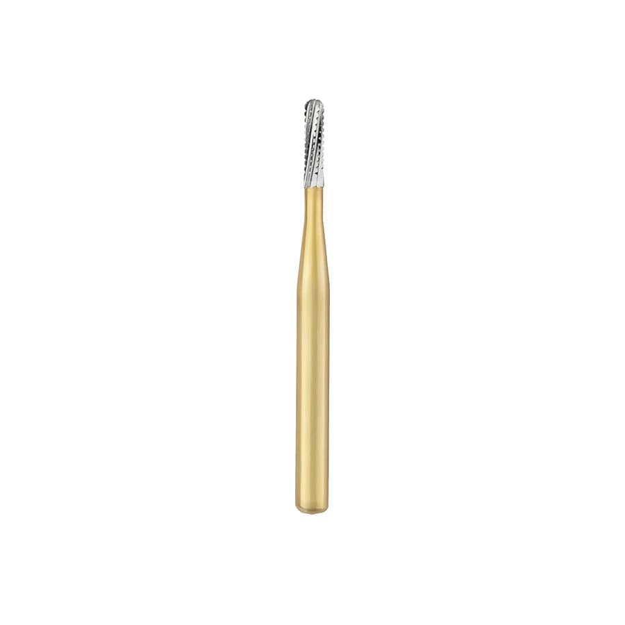 Great White Gold Series Carbide Bur, FG, Straight Cross Cut Fissure, #1557, 10/Pk, 18221 thumbnail 10