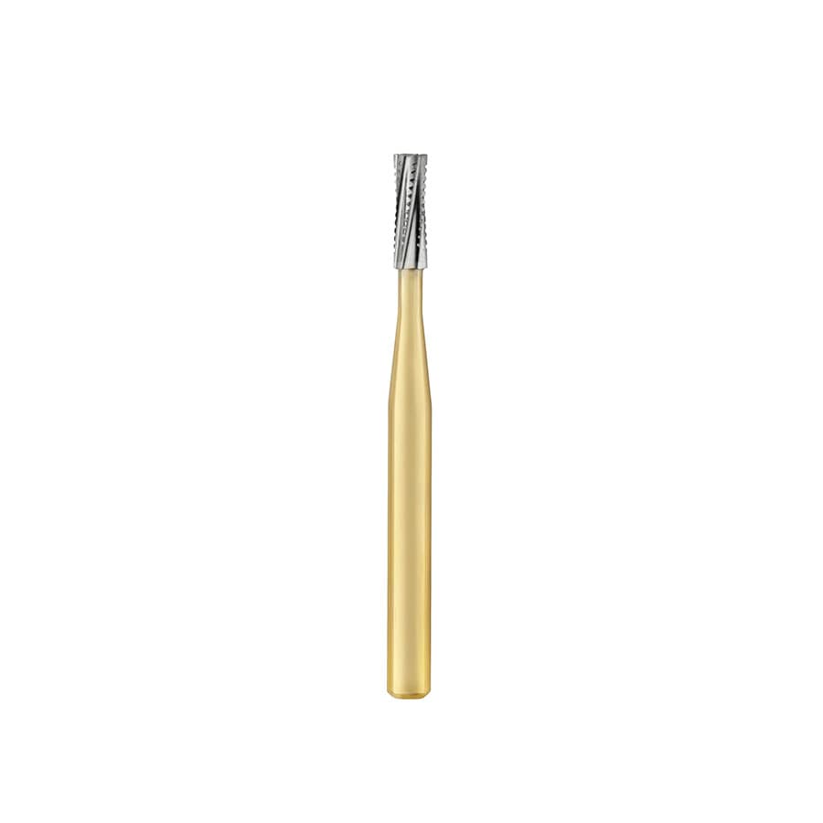 Great White Gold Series Carbide Bur, FG, Straight Cross Cut Fissure, #558, 1.2 mm Diameter, 3.8 mm Head Length, 10/Pk, 18222 thumbnail 6