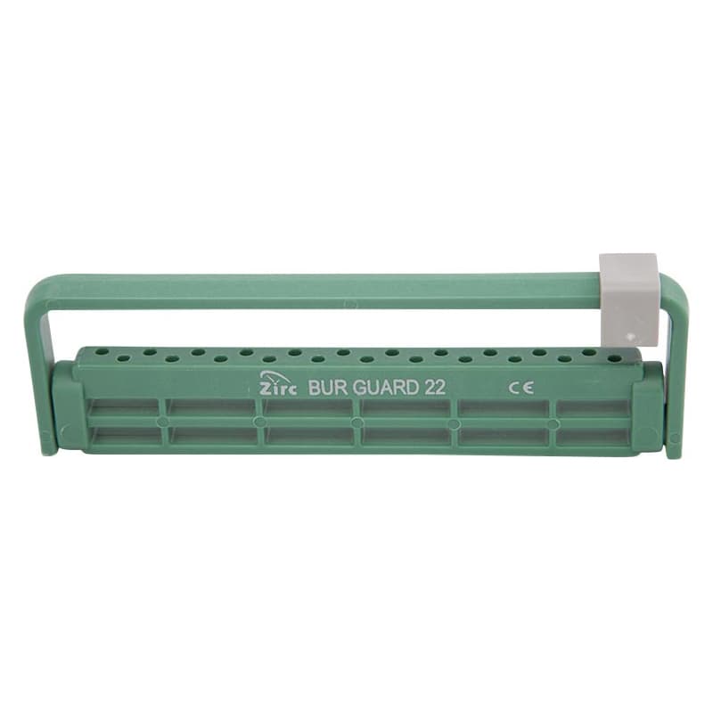 Zirc Dental Steri-Bur Guard 22-Hole Bur Block, Green, Autoclavable, 50Z410D thumbnail 5