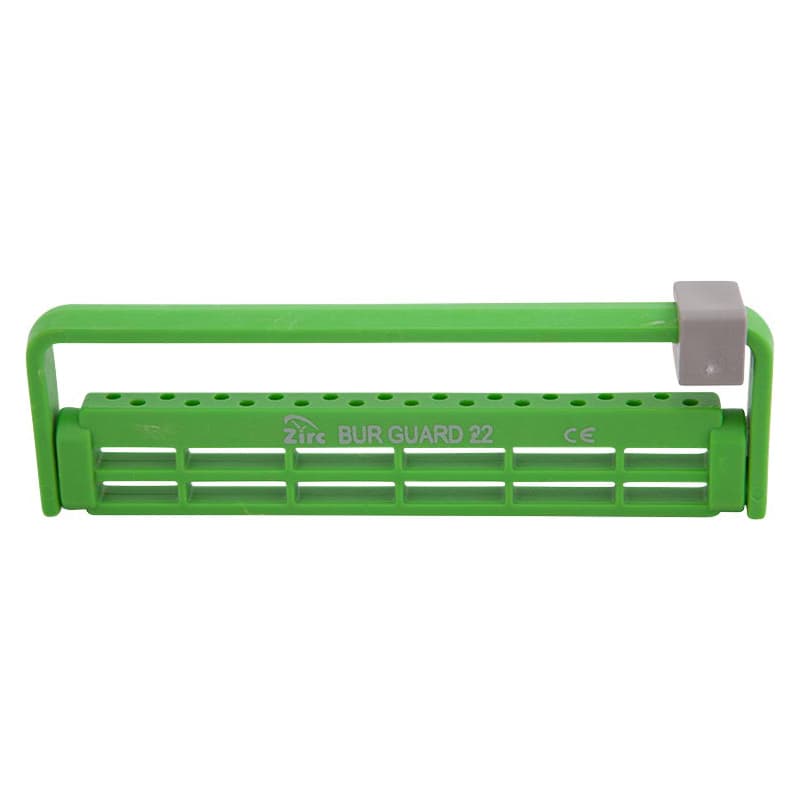 Zirc Dental Steri-Bur Guard 22-Hole, Neon Green, Antimicrobial, 50Z410P thumbnail 5