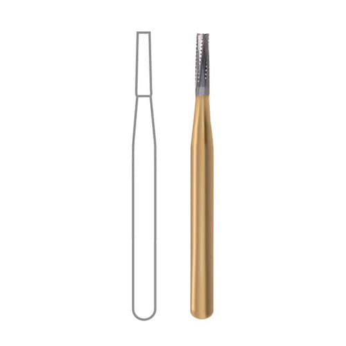 Midwest Operative Carbide Bur #556, FG, Straight Fissure, Flat End, Crosscut, 6 Flutes, 0.9 mm Diameter, 3.2 mm Length, 10/Pkg, 389226 thumbnail 5